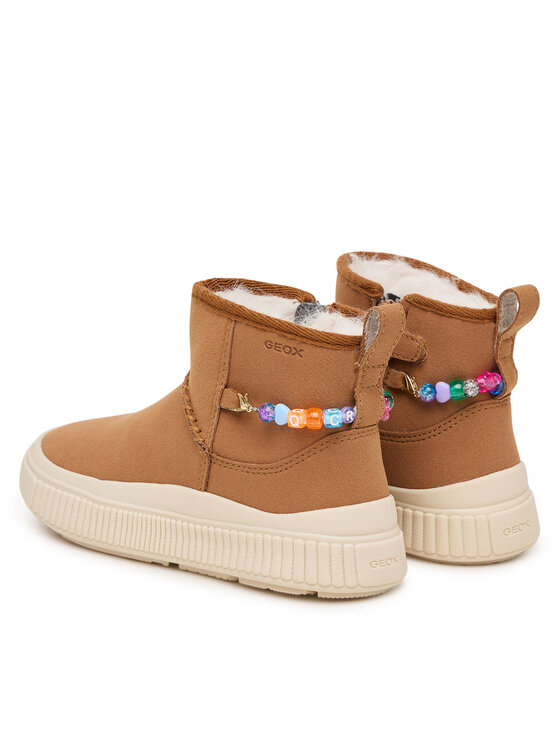 Geox Kozačky Geox J Laquinny Girl J66M3E 000AU C6627 M Hnědá