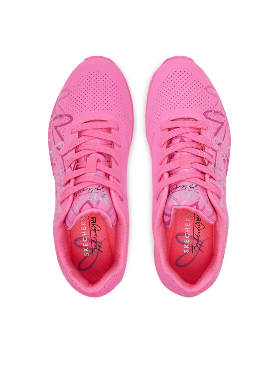 Skechers Sneakersy Skechers Uno - Spread the Love 155507/HTPK Ružová