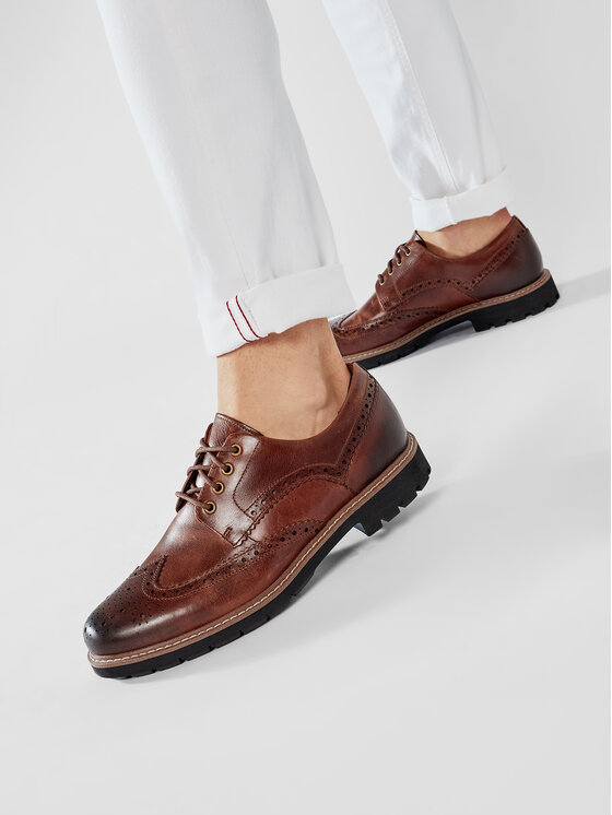 Clarks Īsi apavi Clarks Batcombe Wing 261271917 Brūns
