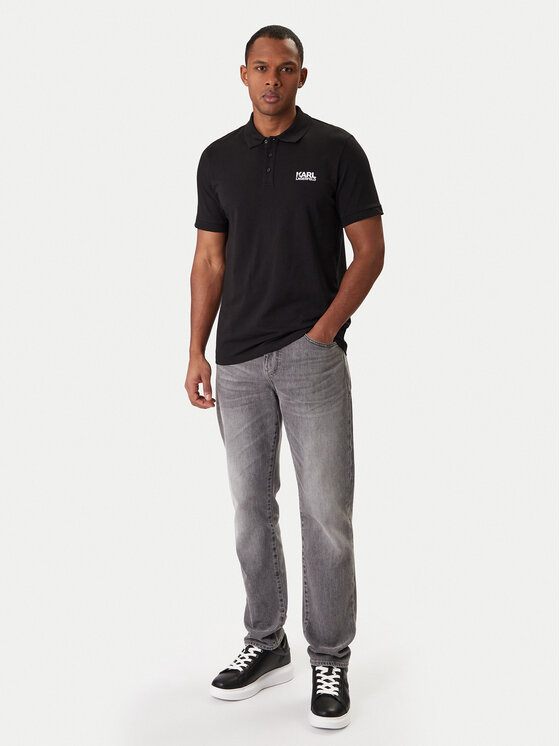 KARL LAGERFELD KARL LAGERFELD Polo 745780 500235 Negro Regular Fit