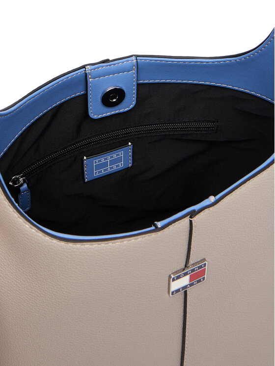 Tommy Jeans Kabelka Tommy Jeans Tjw City Bucket AW0AW19062 Světle béžová