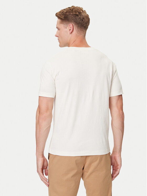 Gant Gant Camiseta Small Graphic 2003343 Écru Regular Fit