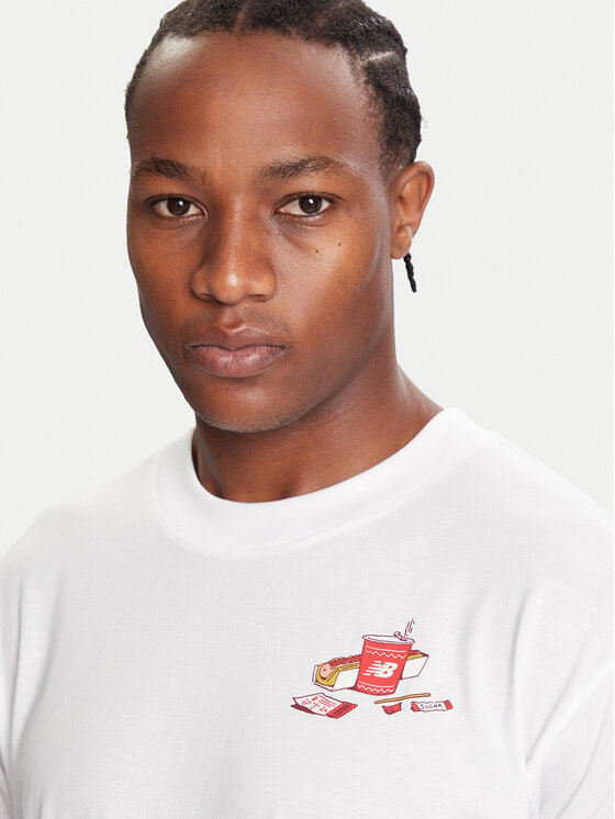 New Balance New Balance Camiseta MT53931 Blanco Regular Fit