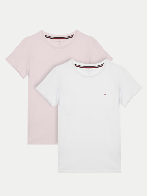 Tommy Hilfiger Tommy Hilfiger Marškinėlių komplektas UG0UG00307 Rožinė Regular Fit
