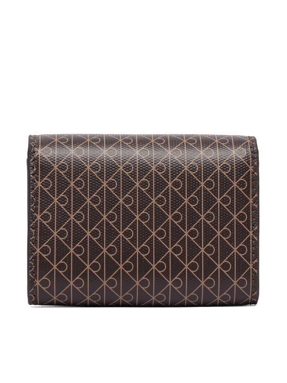 Calvin Klein Portafoglio Calvin Klein Emblem Aop Flap Coin Wallet LV04F1226G Marrone