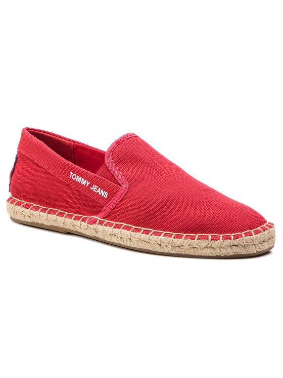 Tommy Jeans Espadrilky Tommy Jeans Flag Espadrille EM0EM00232 Červená