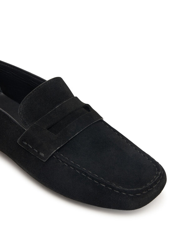 Calvin Klein Mokasinai Calvin Klein Square Driver Suede HW0HW02844 Juoda