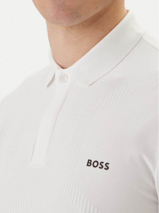 BOSS BOSS Polo Chip Hexa 50554561 Blanco Regular Fit