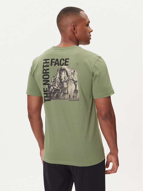 The North Face The North Face Camiseta Half Dome Photo NF0A8EE9 Verde Regular Fit