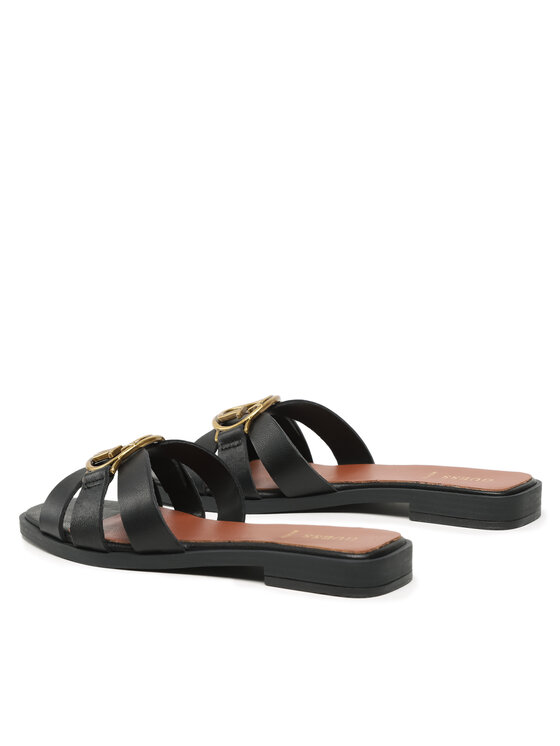 Guess Klapki Guess Symo Made In Italy FL6SYM LEA19 Czarny