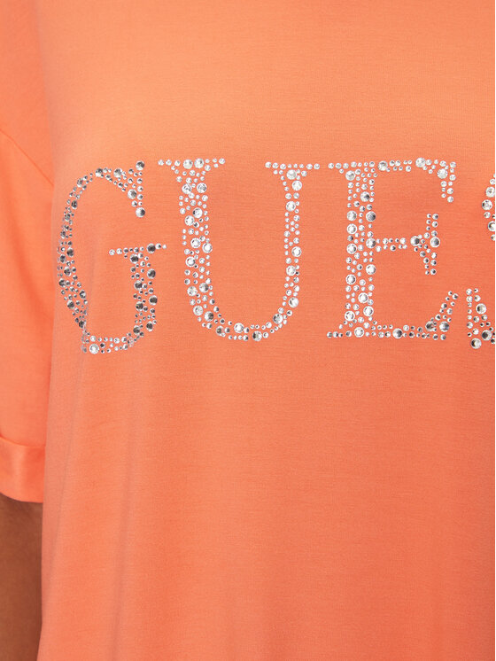 Guess Guess T-Shirt E5GI07 K68D2 Πορτοκαλί Regular Fit