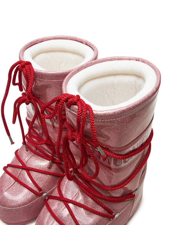Moon Boot Škornji za sneg Moon Boot Icon Junior Glitter 80D3400290 Roza