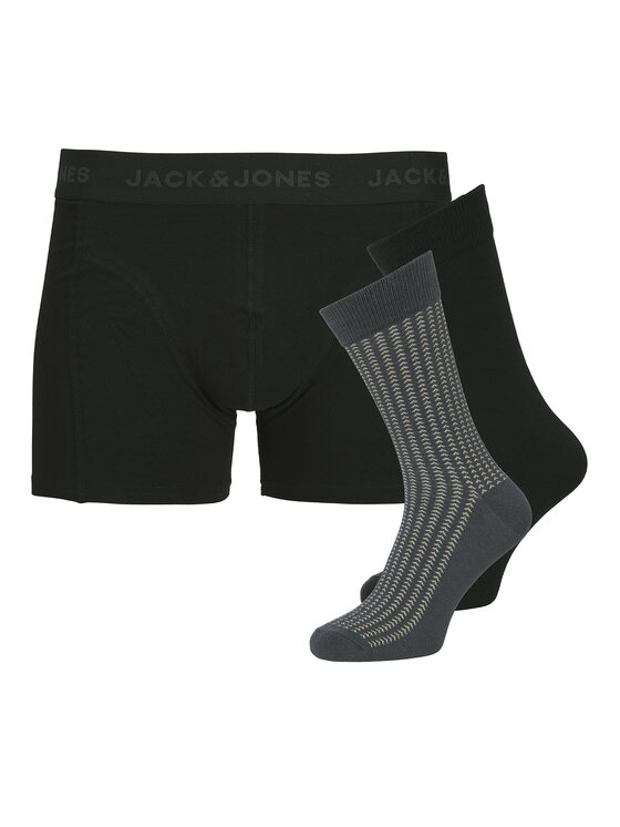 Jack & Jones Jack & Jones Completo boxer e calzini Trent Giftbox 12285126 Nero
