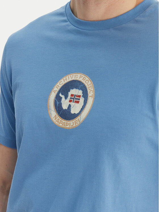 Napapijri Napapijri Camiseta S-Phos NP0A4G5A Azul Relaxed Fit