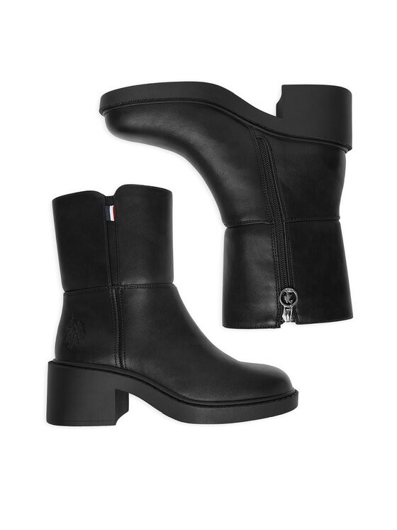 U.S. Polo Assn. Členková obuv U.S. Polo Assn. EO-RAVEN001W/GY1 Čierna