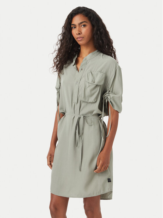 G-STAR G-STAR Vestido diario D29019-D724 Verde Regular Fit