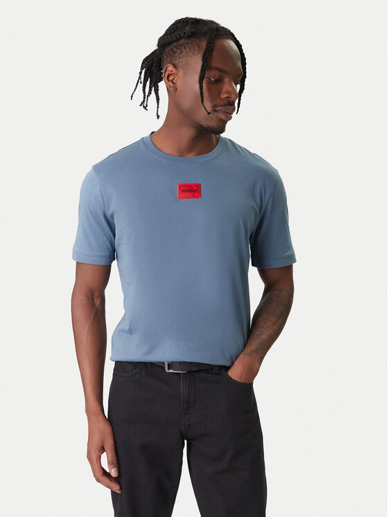 HUGO HUGO Camiseta Diragolino 50447978 Azul Regular Fit