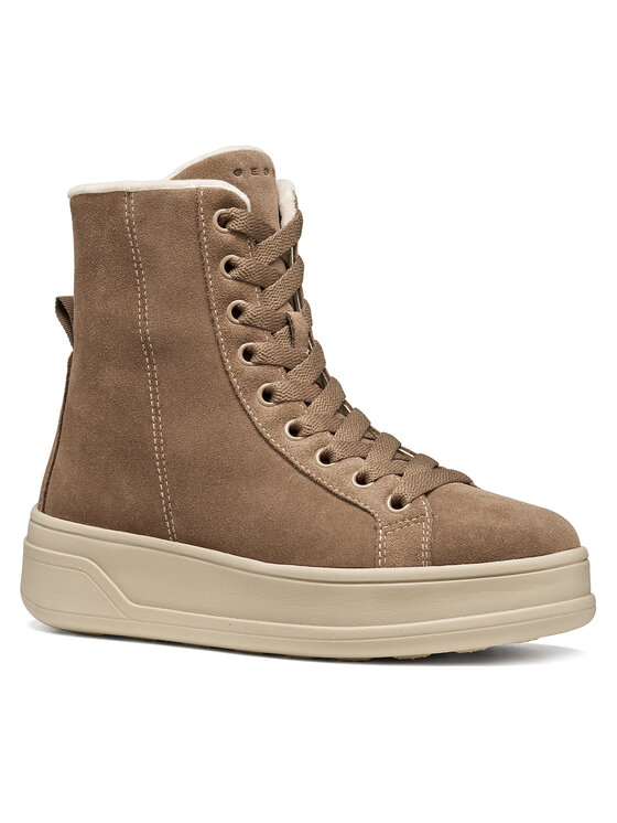 Geox Kotníková obuv Geox D Spherica Ecub-2 D66WVF 22 C6029 Světle hnědá