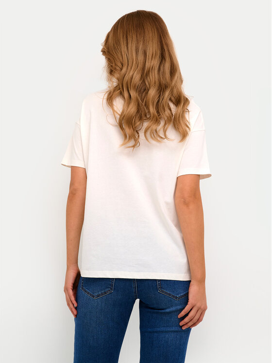 Kaffe Kaffe Футболка Fie 10508888 Écru Oversize