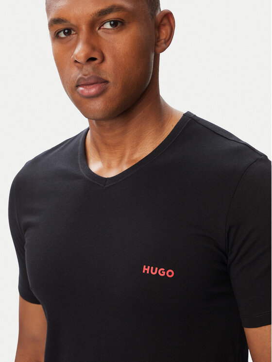 HUGO HUGO Conjunto de camisetas 50566316 Negro Regular Fit
