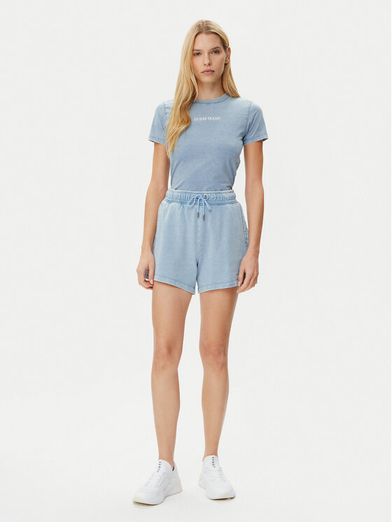 Guess Jeans Guess Jeans Футболка W5GI41 KCTL1 Голубий Regular Fit