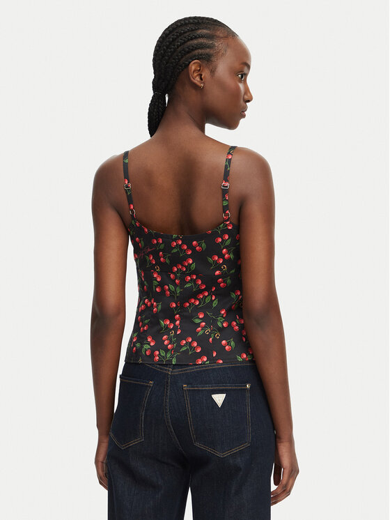 Guess Guess Top W6YH97 W4497 Negro Regular Fit