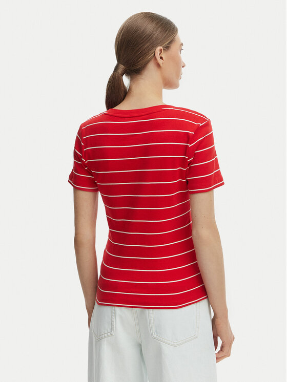 Tommy Hilfiger Tommy Hilfiger Camiseta New Cody WW0WW40584 Rojo Slim Fit