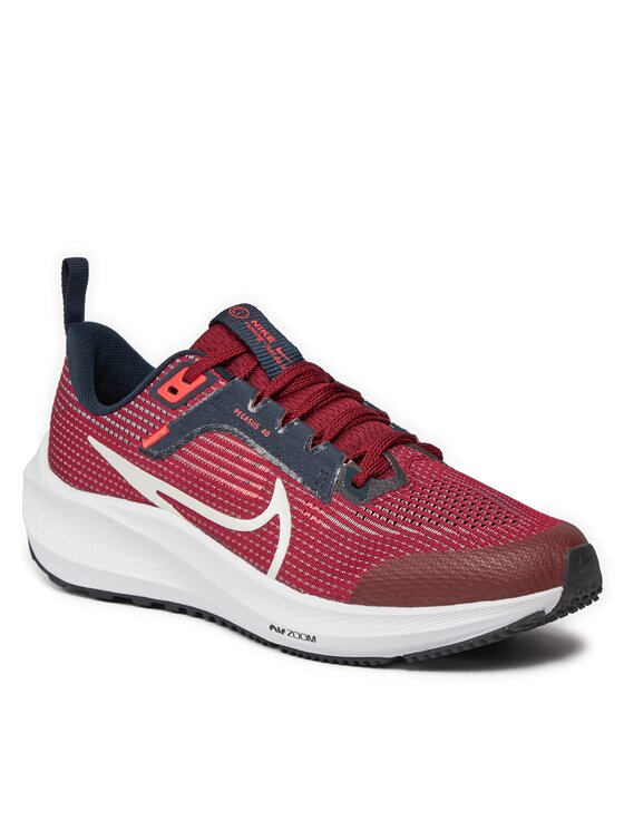 Nike Buty do biegania Nike Air Zoom Pegasus 40 (GS) DX2498 009 Bordowy