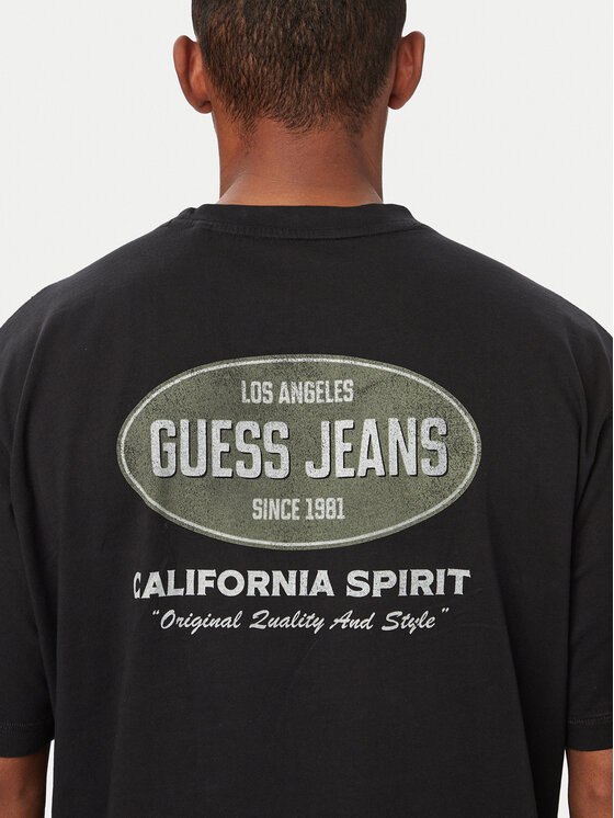 Guess Guess Футболка M6YI16 K3947 Чорний Regular Fit