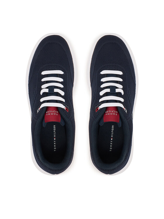 Tommy Hilfiger Sneakersy Tommy Hilfiger Th Modern Lightcup Knit FM0FM05886 Granatowy