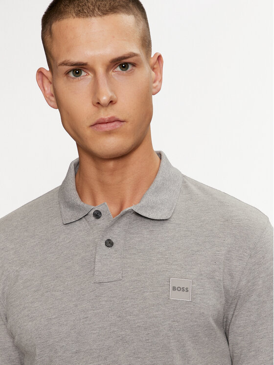 BOSS Boss Поло Passenger 50507803 Сірий Slim Fit