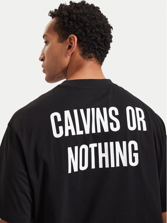 Calvin Klein Jeans Calvin Klein Jeans Camiseta Calvins Or Nothing LV04RH825G Negro Regular Fit