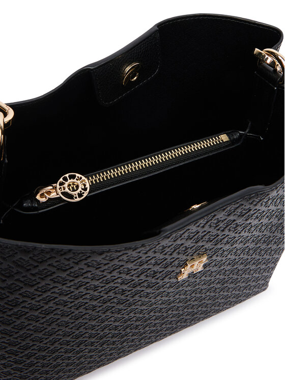 Tommy Hilfiger Rankinė Tommy Hilfiger Th Icon Shoulder Bag Mono AW0AW19000 Juoda