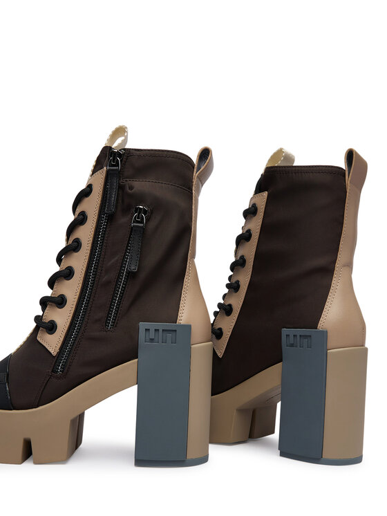 United Nude Ботильйони United Nude Grip Cap Mid 11031161201 Темно-коричневий