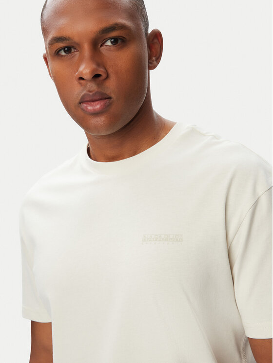 Napapijri Napapijri Camiseta Yourte NP0A8AU2 Crema Relaxed Fit