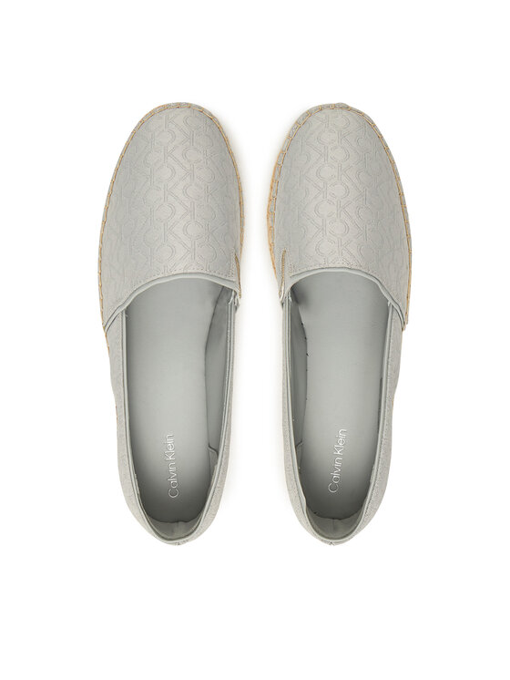 Calvin Klein Espadryle Calvin Klein Flat Espadrille - Jacq HW0HW02467 Szary
