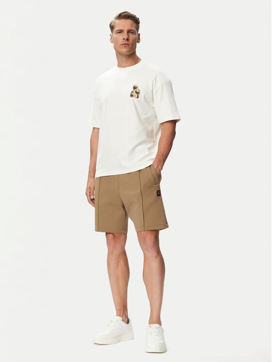 HUGO HUGO Футболка Detzi 50563795 Білий Relaxed Fit
