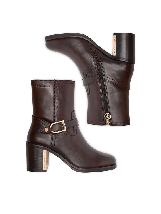 U.S. Polo Assn. Botki U.S. Polo Assn. EO-EMPOR002W/GL1 Brązowy ciemny