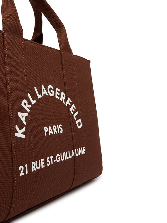 KARL LAGERFELD Ročna torba KARL LAGERFELD A1W50010 Rjava