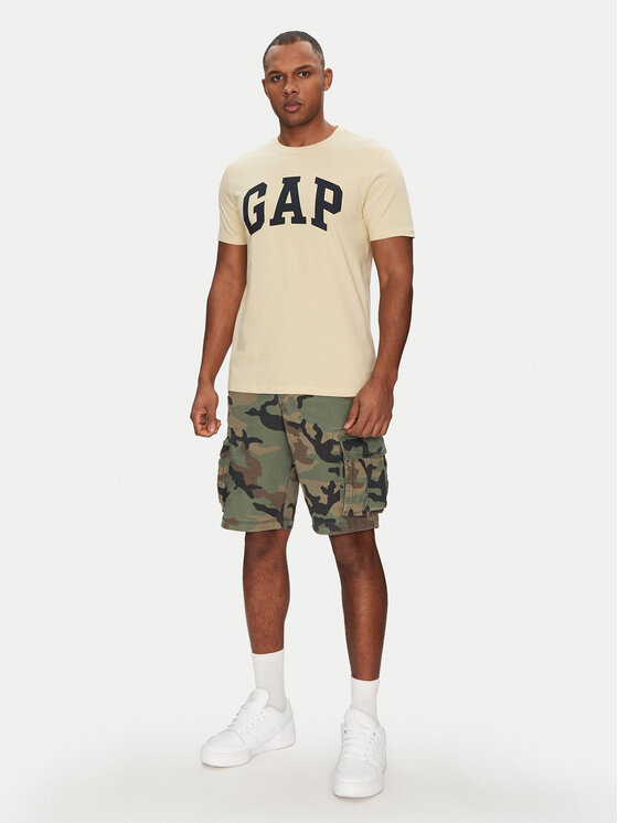 Gap Gap Majica 856659-26 Rumena Regular Fit