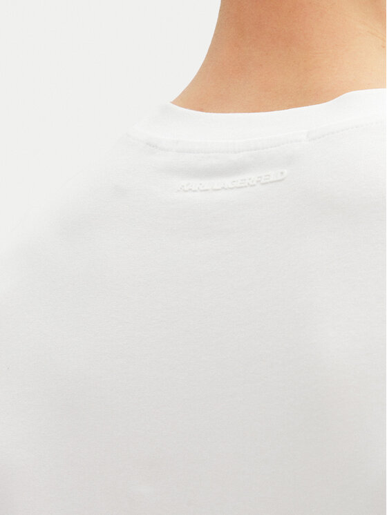 KARL LAGERFELD KARL LAGERFELD Majica 755156 552235 Bela Regular Fit