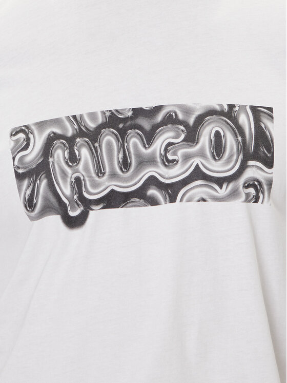 HUGO HUGO Camiseta Nedirix 50549162 Blanco Regular Fit