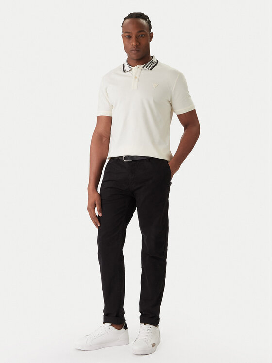 Guess Guess Polo M6RP60 K7O64 Écru Regular Fit