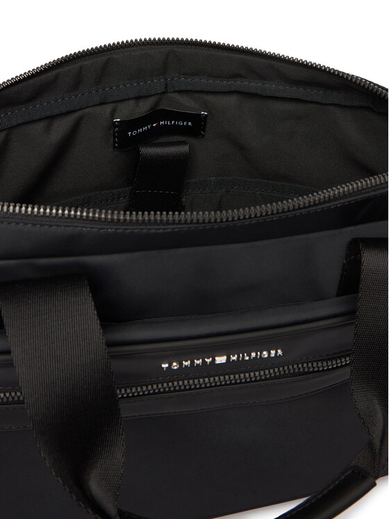 Tommy Hilfiger Portatīvā datora soma Tommy Hilfiger Th Repreve Computer Bag AM0AM14149 Melns