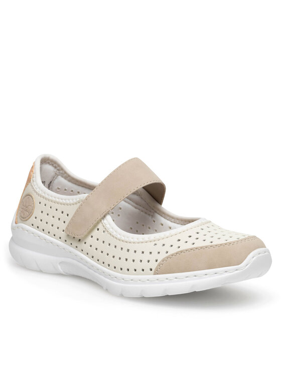 Rieker Pantofi Rieker L32B5-81 Alb
