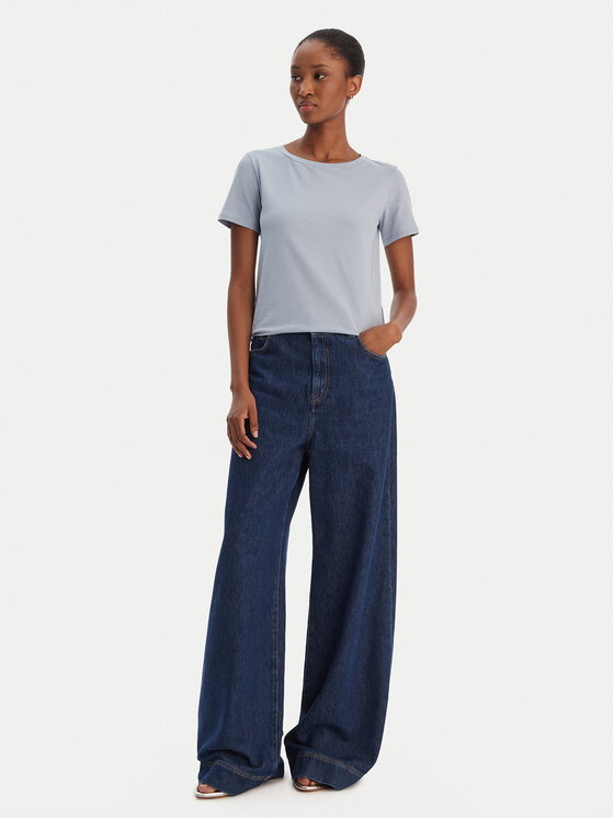 Weekend Max Mara Weekend Max Mara Camiseta Multib 2615971021 Celeste Regular Fit