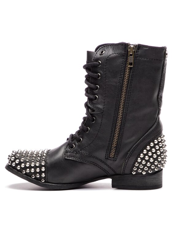 Steve Madden Gležnjarji Steve Madden Tarney Biker Boot SM11000129-03001-017 Črna