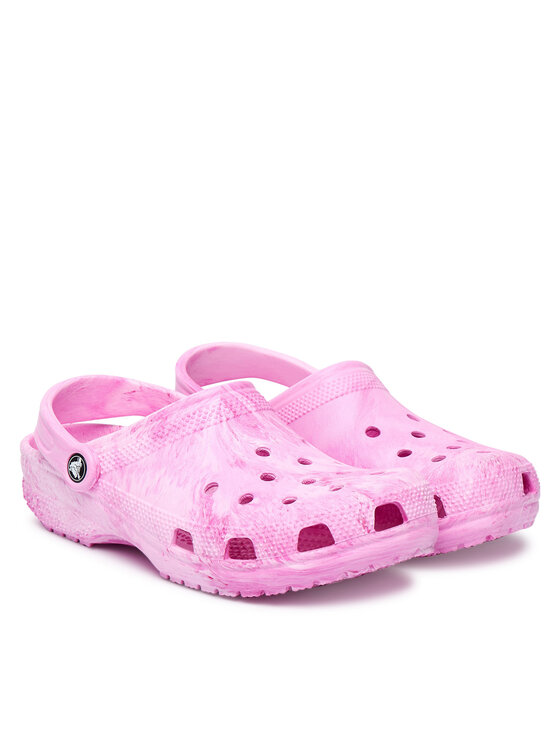 Crocs Iešļūcenes Crocs Classic Watercolor Marbled Clog 211583 Rozā