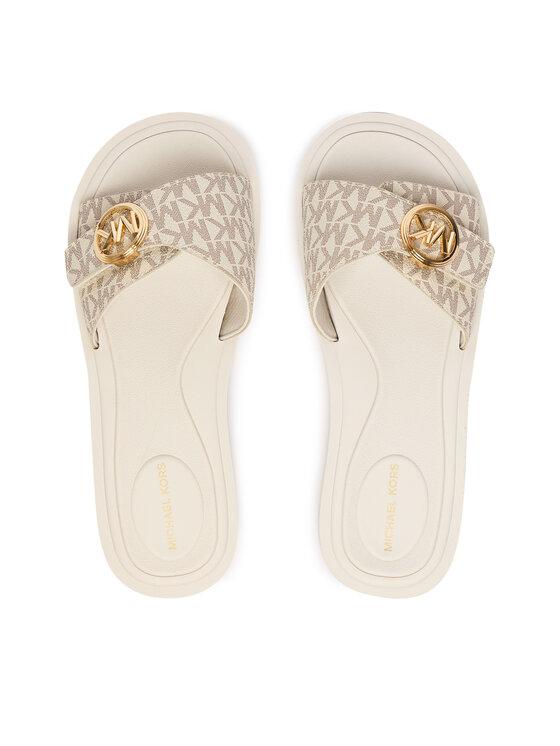 MICHAEL Michael Kors Шльопанці MICHAEL Michael Kors MK Pool 40R6MKFA1B Кремовий