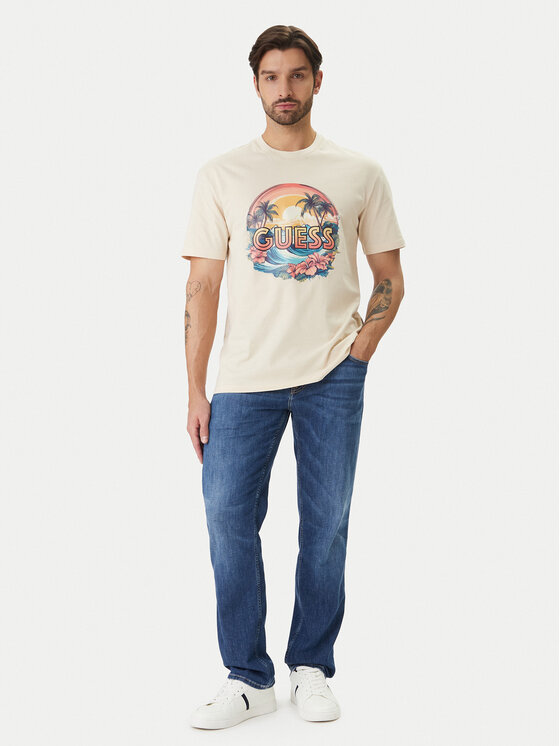 Guess Guess Camiseta F6GI08 K8FQ4 Beis Reglan Fit